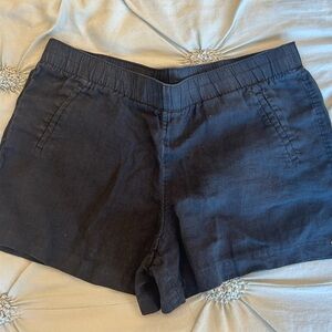 Lilly Pulitzer Black linen Shorts VGUC/XL Elastic Waist, relaxed fit.